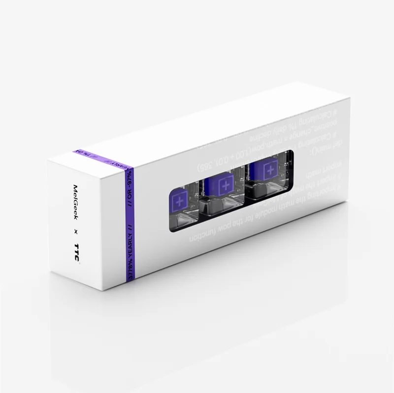 MelGeek x TTC RGB Violet Heart Magnetic Switch