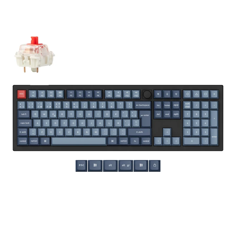 Teclado Mecánico Personalizado Inalámbrico Keychron V6 Max QMK - Colección Distribución ISO