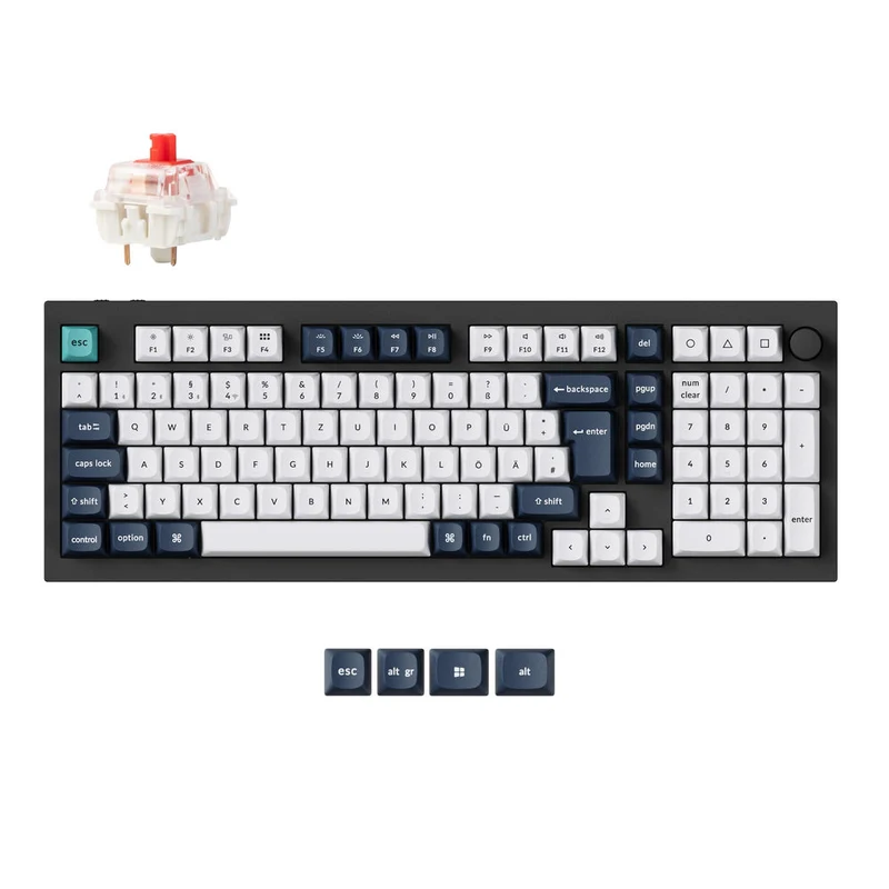 Teclado Mecánico Personalizado Inalámbrico Keychron Q5 Max QMK/VIA - Colección de Distribución ISO