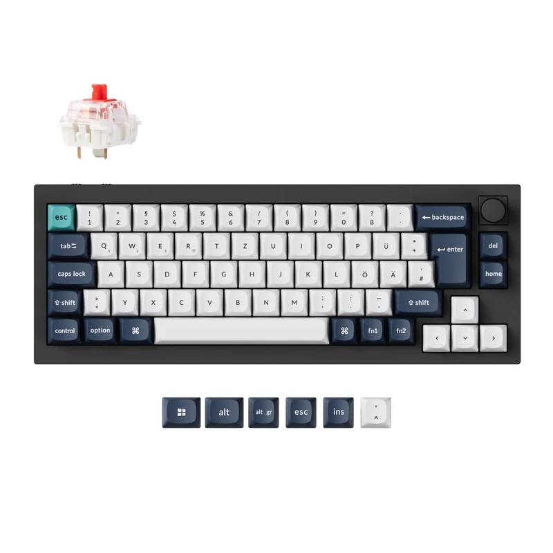 Teclado Mecánico Personalizado Inalámbrico Keychron Q2 Max QMK/VIA - Colección Distribución ISO