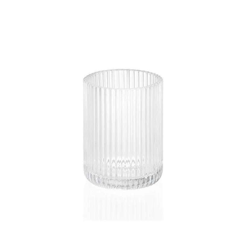 Portacepillos de cuarto de baño de cristal clásico