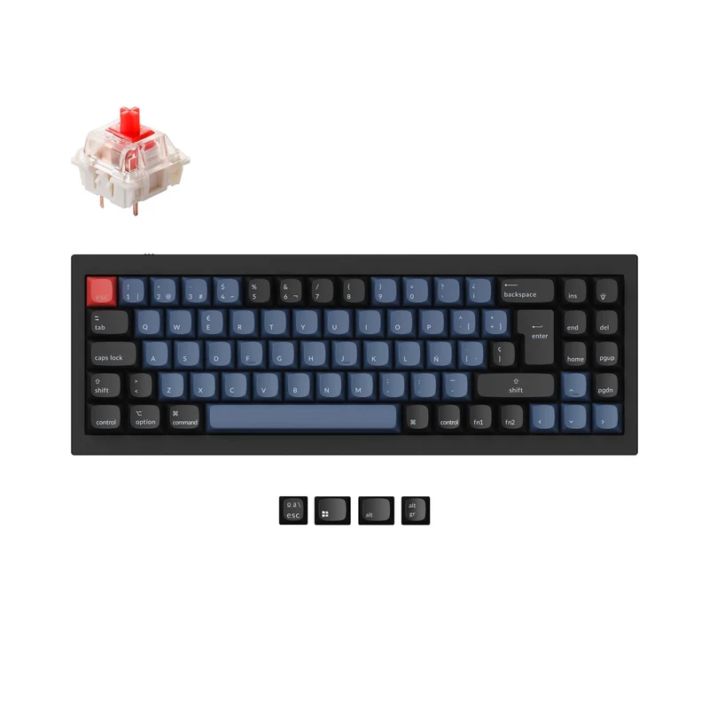 Keychron Q7 QMK Teclado Mecánico Personalizado Colección de Distribución ISO