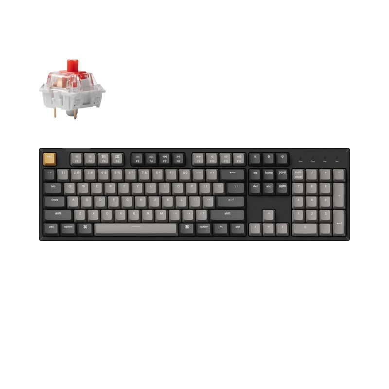 Teclado mecánico con cable Keychron C2 Pro QMK/VIA (Teclado US ANSI)
