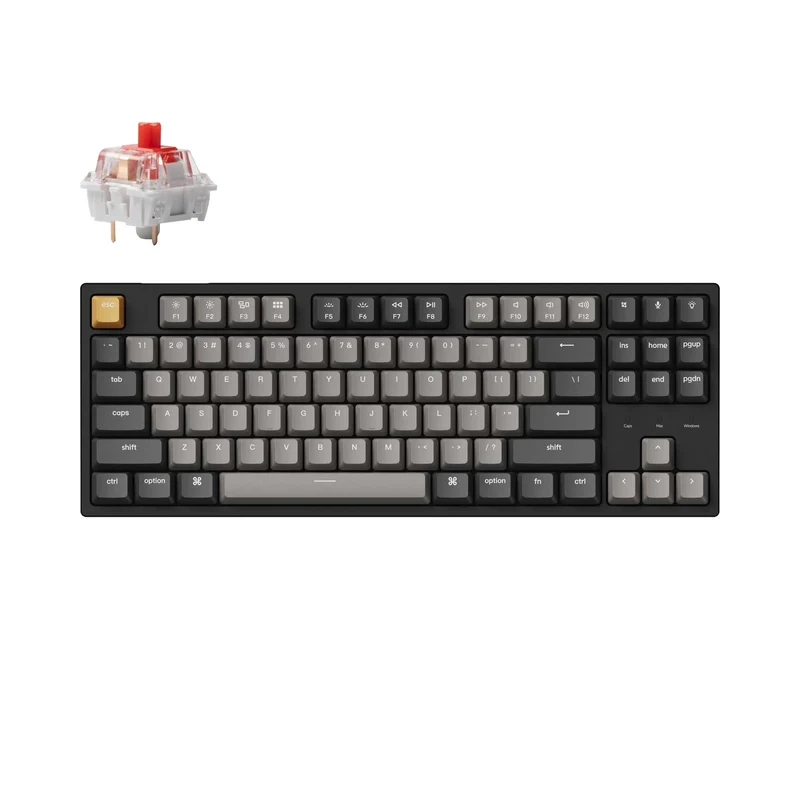 Teclado mecánico con cable Keychron C1 Pro QMK/VIA (Teclado US ANSI)