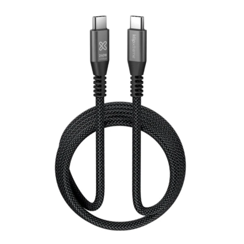 Klip Xtreme Cable USB PD 3.1 Tipo C a USB C Macho 1.8 Metros, KAC-850-6FT