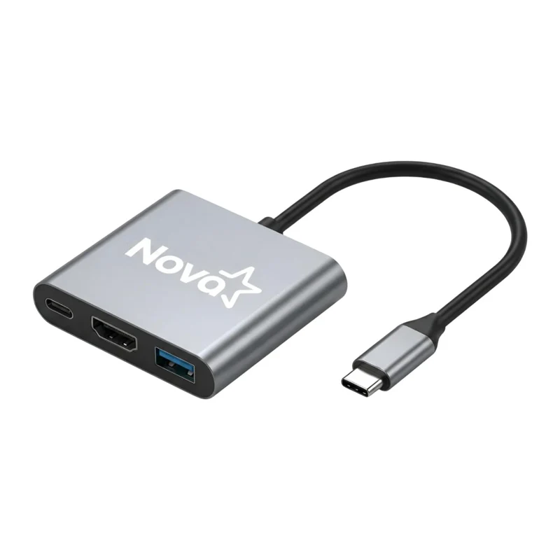 Nova Hub Adaptador USB 3 en 1, AHU2S340001C