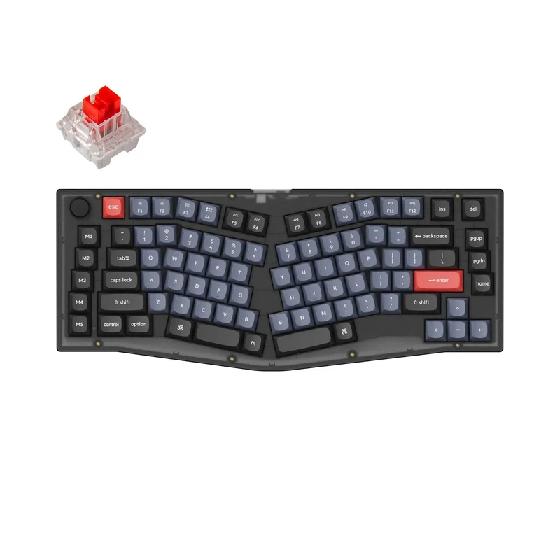 Teclado Mecánico Personalizado QMK Keychron V10 (Distribución Alice) (Teclado US ANSI)