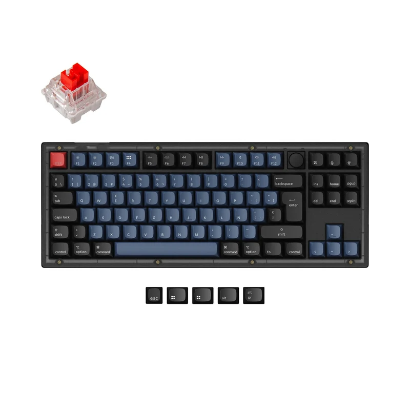 Teclado Mecánico Personalizado Keychron V3 QMK Colección de Distribución ISO