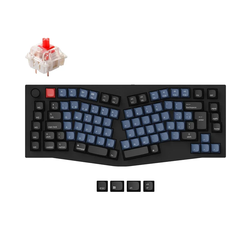 Keychron Q10 (Diseño Alice) Teclado Mecánico Personalizado QMK Colección de Diseño ISO