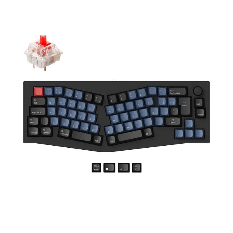 Keychron Q8 (Diseño Alice) Teclado Mecánico Personalizado QMK Colección de Diseño ISO
