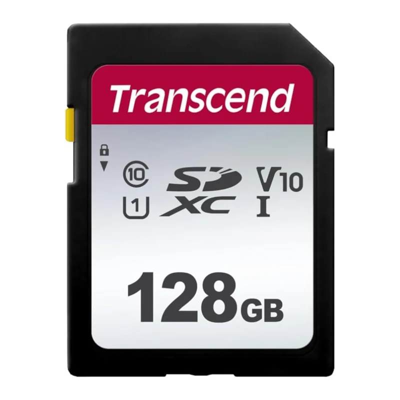 Transcend Tarjeta de Memoria SDXC 128 GB Flash NAND 3D, TS128GSDC300S