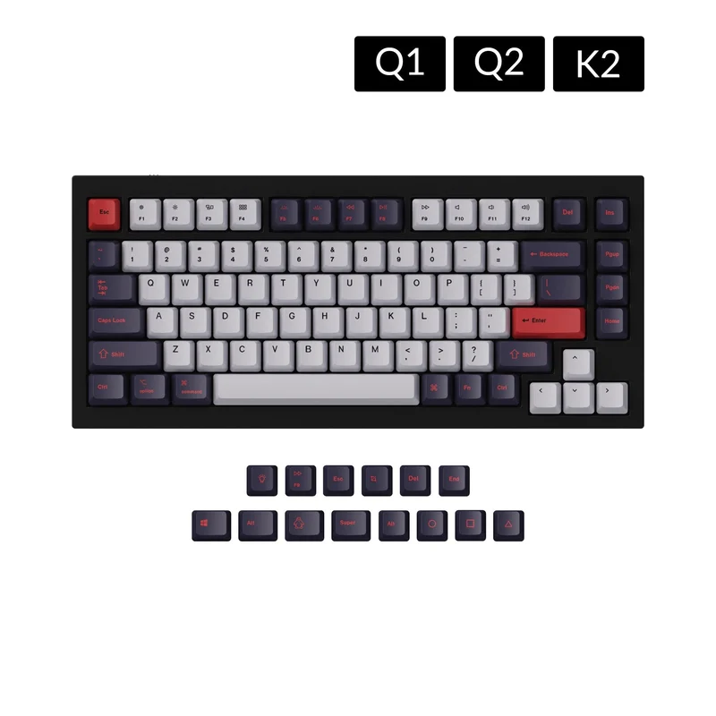 Juego de teclas OEM Dye-Sub PBT - Rubí