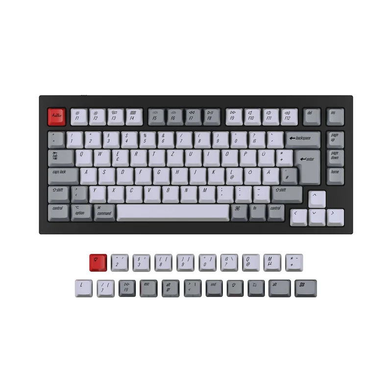 ISO Q1 y Q1 Pro y V1 y K2 y K2 Pro Conjunto de teclas OEM de PBT con sublimación por tinta