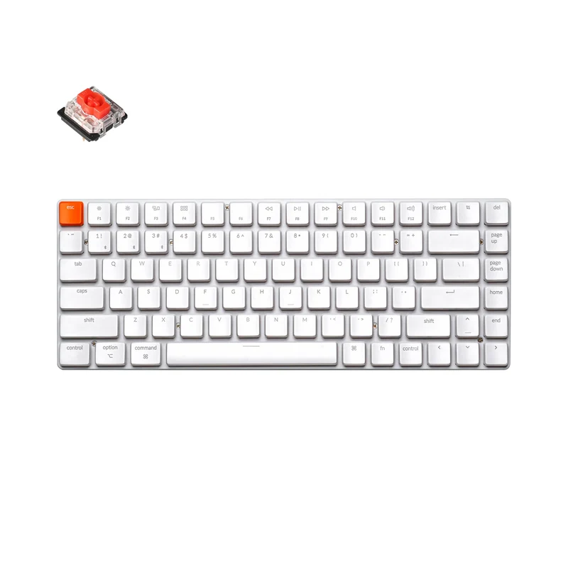 Teclado mecánico inalámbrico ultra delgado Keychron K3 sin retroiluminación (Version 2) (Teclado US ANSI)