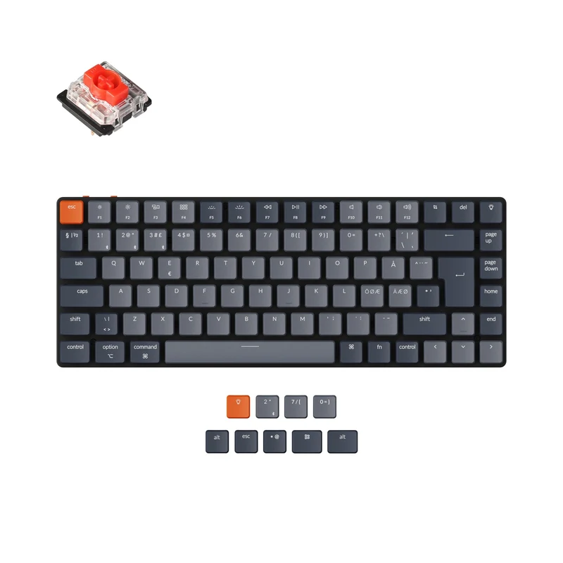 Teclado mecánico inalámbrico ultra delgado Keychron K3 (Distribución ISO Nórdica) - Version 2