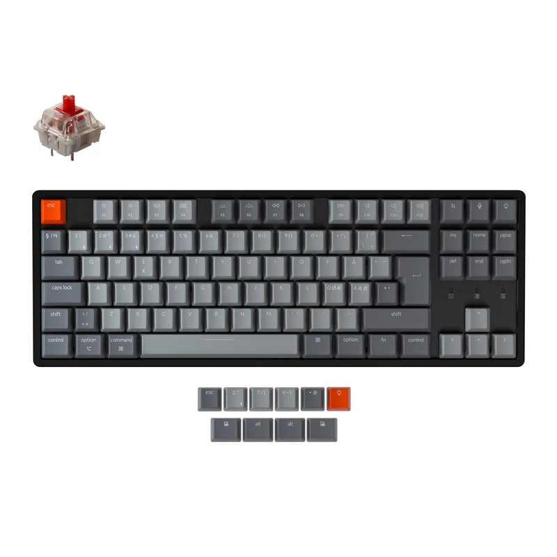 Teclado Mecánico Inalámbrico Keychron K8 (Distribución ISO Nórdica)