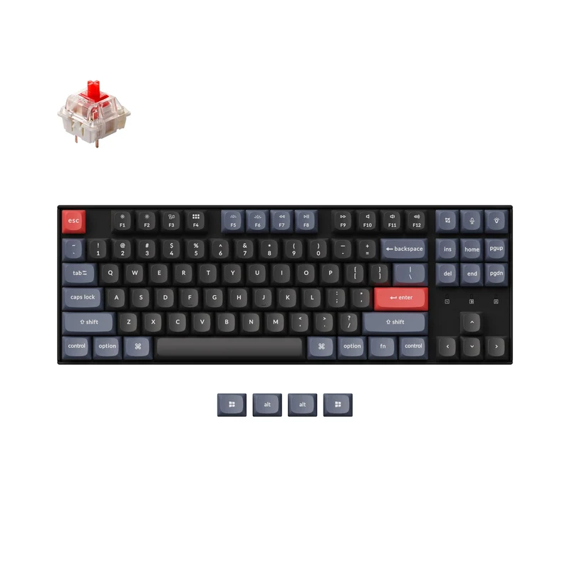 Teclado Mecánico Personalizado Inalámbrico Keychron K8 Pro QMK/VIA (Distribución ANSI de EE. UU.)