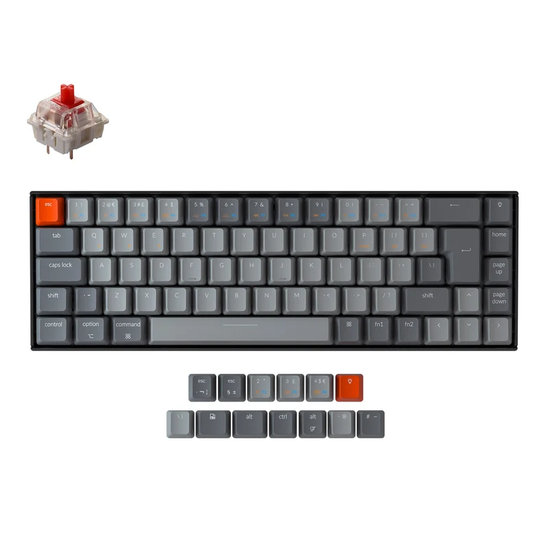 Teclado mecánico inalámbrico Keychron K6 (disposición ISO del Reino Unido)