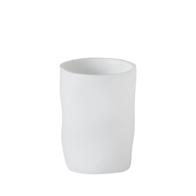 Portacepillos de baño blanco de resina