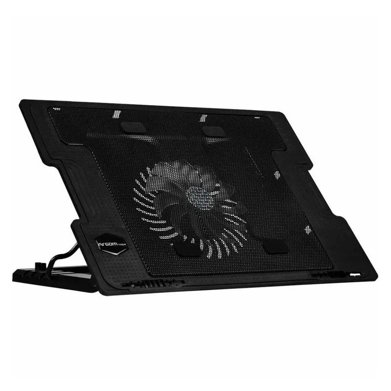 Argom Base Ventiladora Ajustable para Laptop de hasta 17 Pulgadas