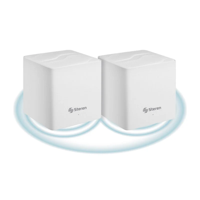 Steren Set Sistema Mesh Wi-Fi 6 Doble Banda MESH-200+, 2 Unidades