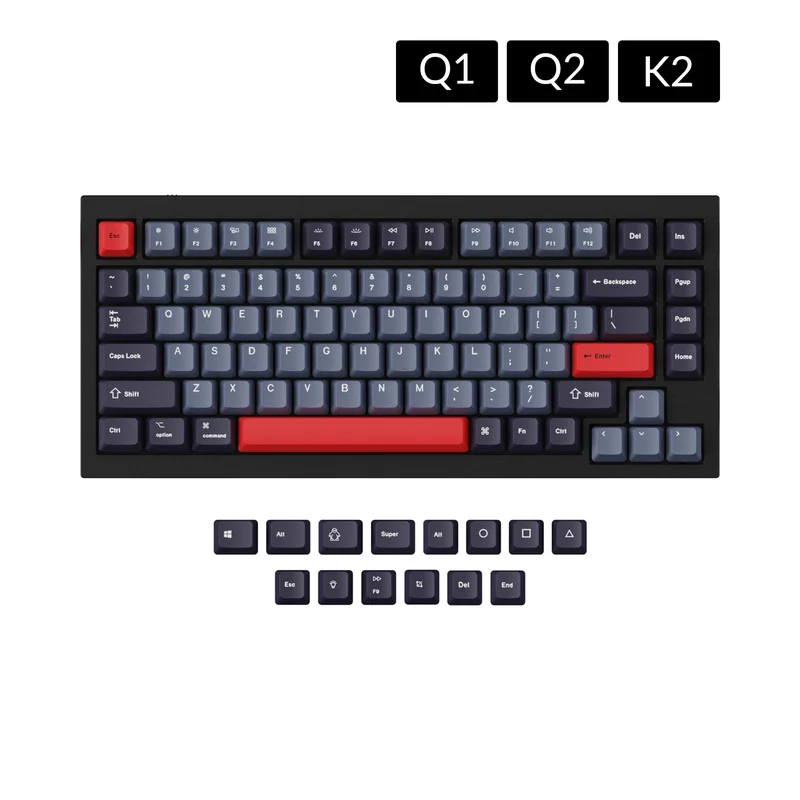 Juego de teclas OEM Dye-Sub PBT - Dolch Rojo