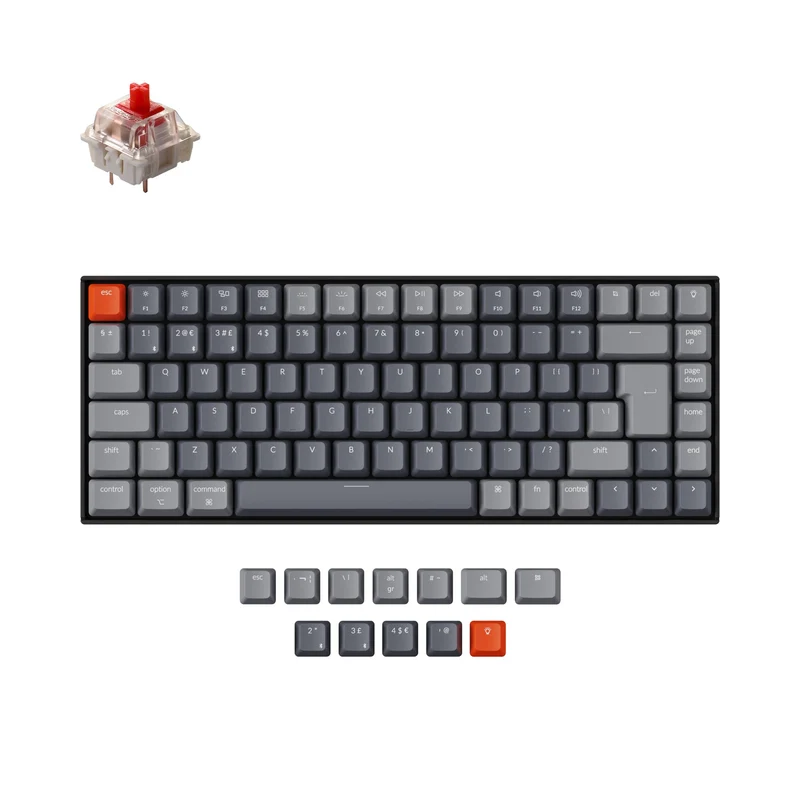 Teclado Mecánico Inalámbrico Keychron K2 (Distribución UK ISO) - Version 2