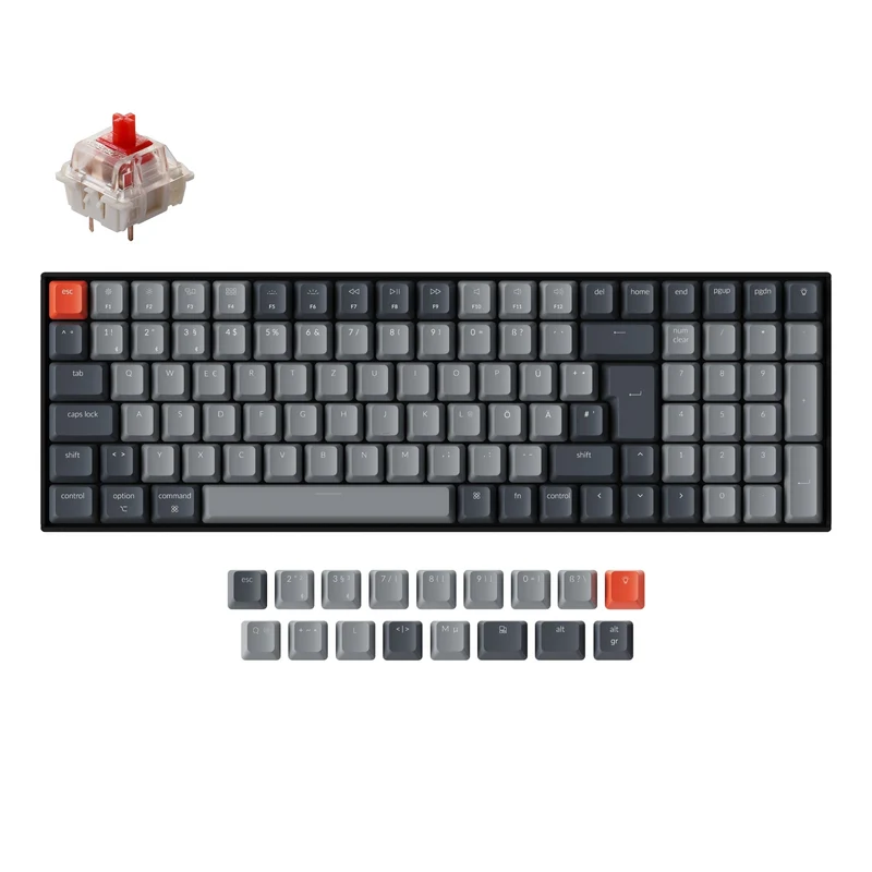 Teclado mecánico inalámbrico Keychron K4 (Distribución alemana ISO-DE) - Version 2