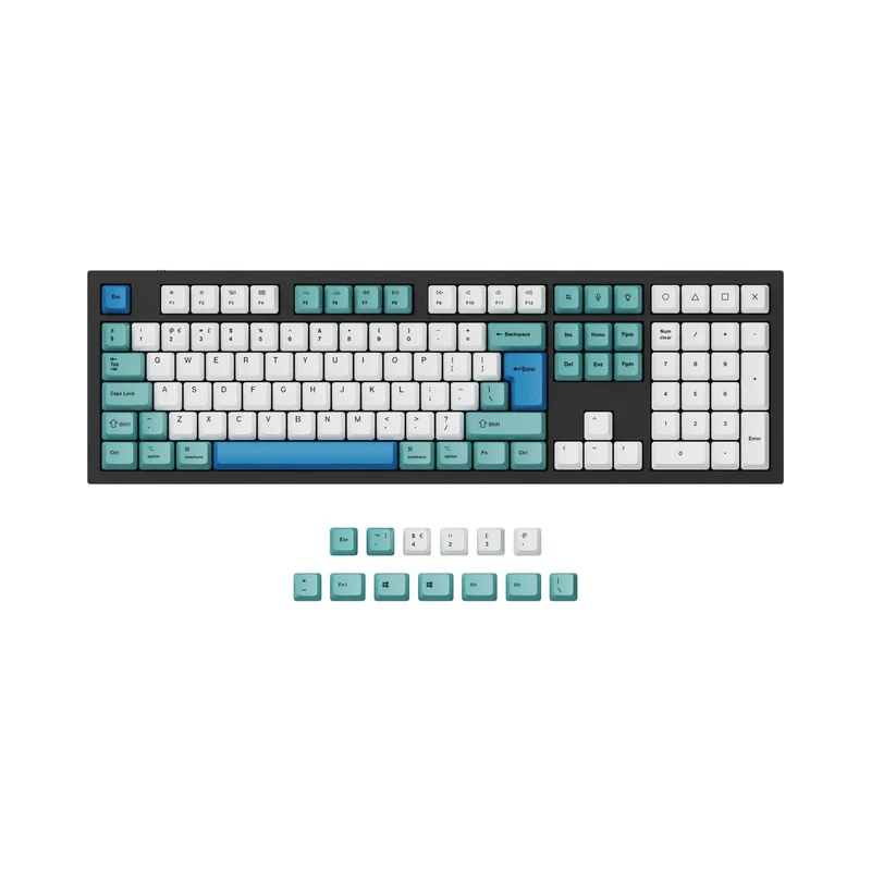 Conjunto de teclas OEM de sublimación por tinta en PBT ISO y ANSI Q3 y Q4 y Q4 Pro y Q6 y Q6 Pro y V3 y V4 y V6 y K8 y K8 Pro - Iceberg