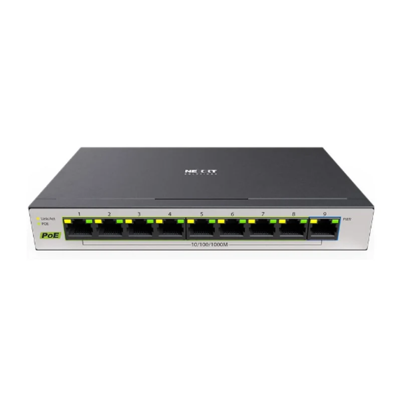 Nexxt Solution Infrastructure Switch Gigabit de 9 puertos PoE+, NSW-V900P