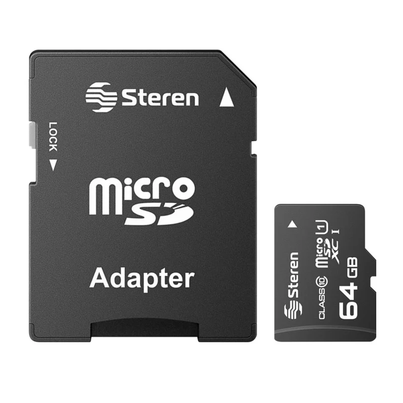 Steren Tarjeta de Memoria Micro SD XC 64GB, MSD-064ST