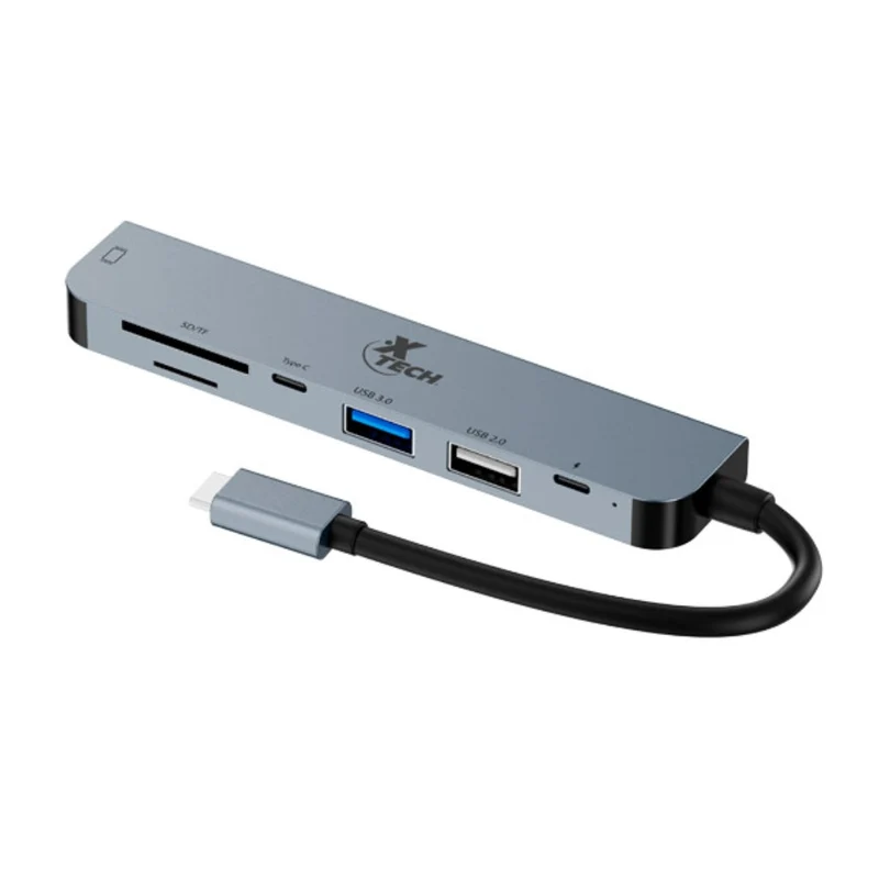 Xtech Hub Multipuerto 7 en 1, XTC-571