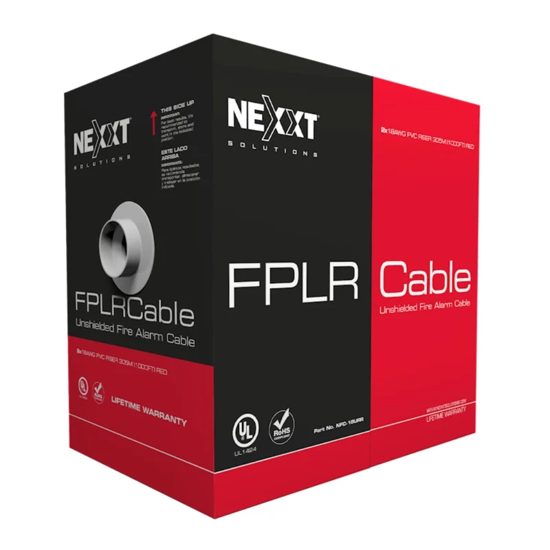 Nexxt Solutions Infrastructure Cable FPLR para Sistema de Alarma 18AWG 305 m, NFC-18URR