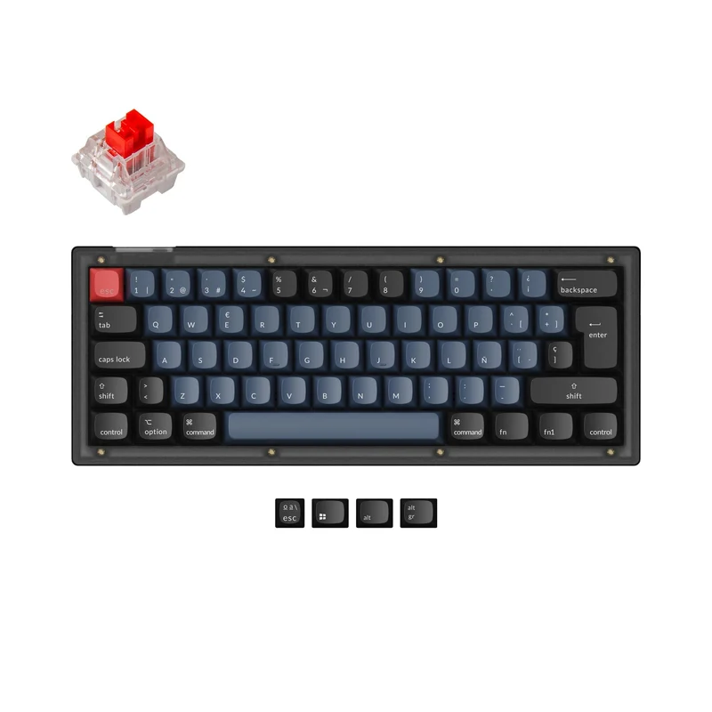 Teclado Mecánico Personalizado Keychron V4 QMK Colección de Distribución ISO