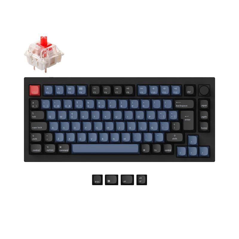 Teclado Mecánico Personalizado Keychron Q1 QMK Colección de Distribución ISO