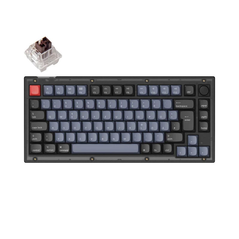 Keychron V1 QMK Wired Custom Mechanical Keyboard ISO Layout Collection