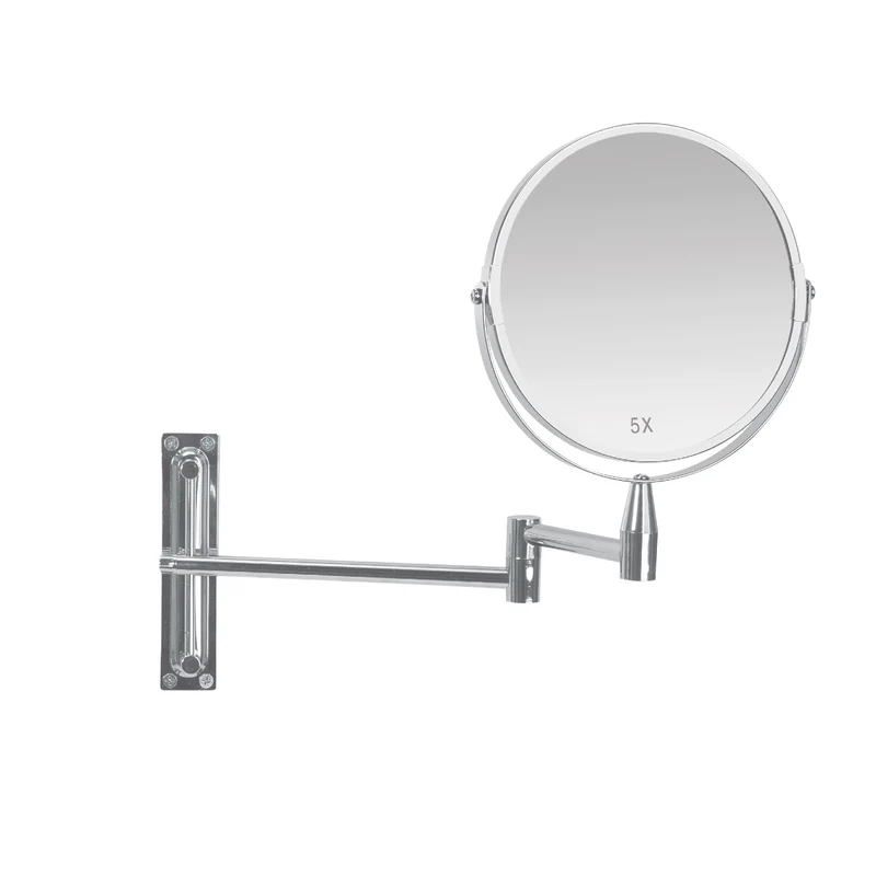 Espejo de aumento de metal extensible