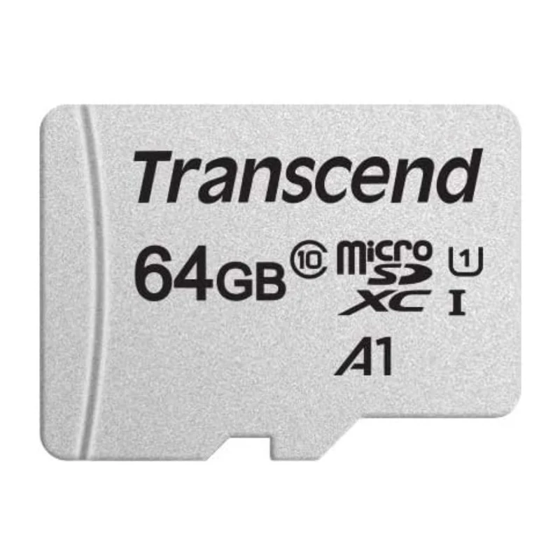 Transcend Tarjeta de Memoria MicroSDXC 3D NAND 64 GB con Adaptador, USD300S