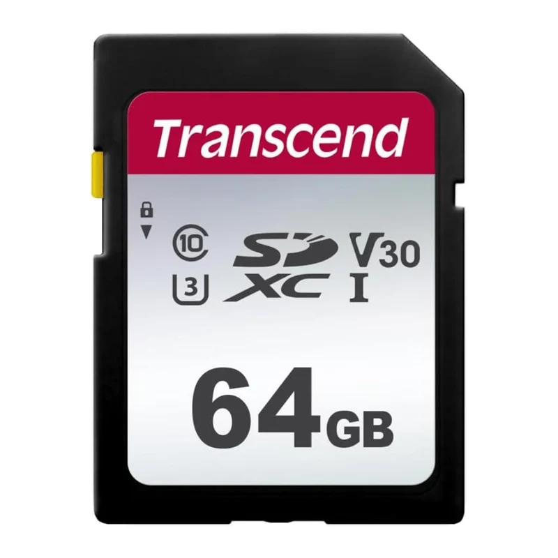 Transcend Tarjeta de Memoria SDXC 64 GB Flash NAND 3D, TS64GSDC300S