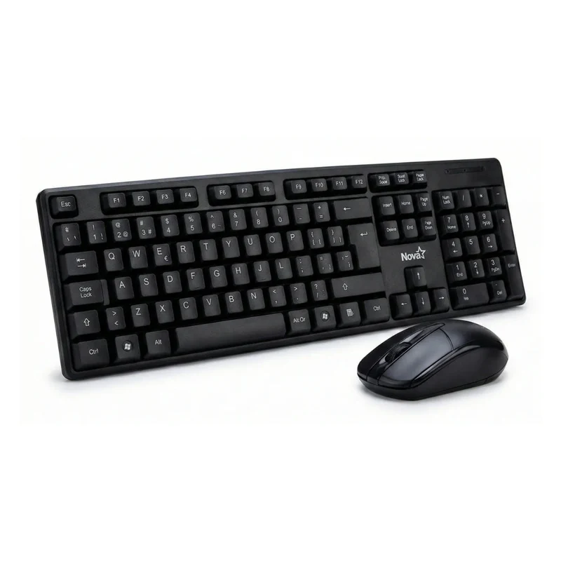 Nova Kit Teclado y Mouse Alámbrico USB, KB3782U0001C