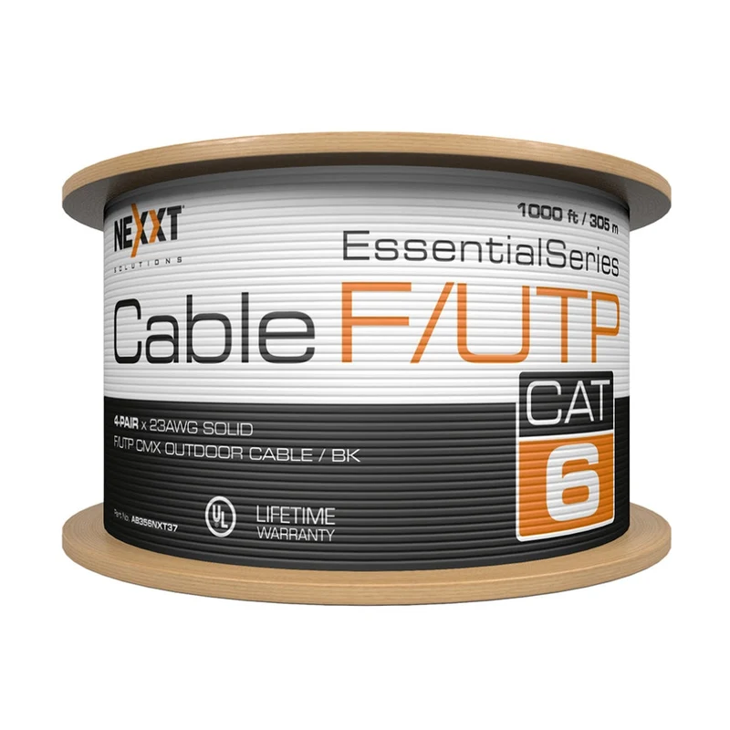 Nexxt Solutions Infrastructure Cable F/UTP Cat 6 para Exteriores 305 m, AB356NXT37