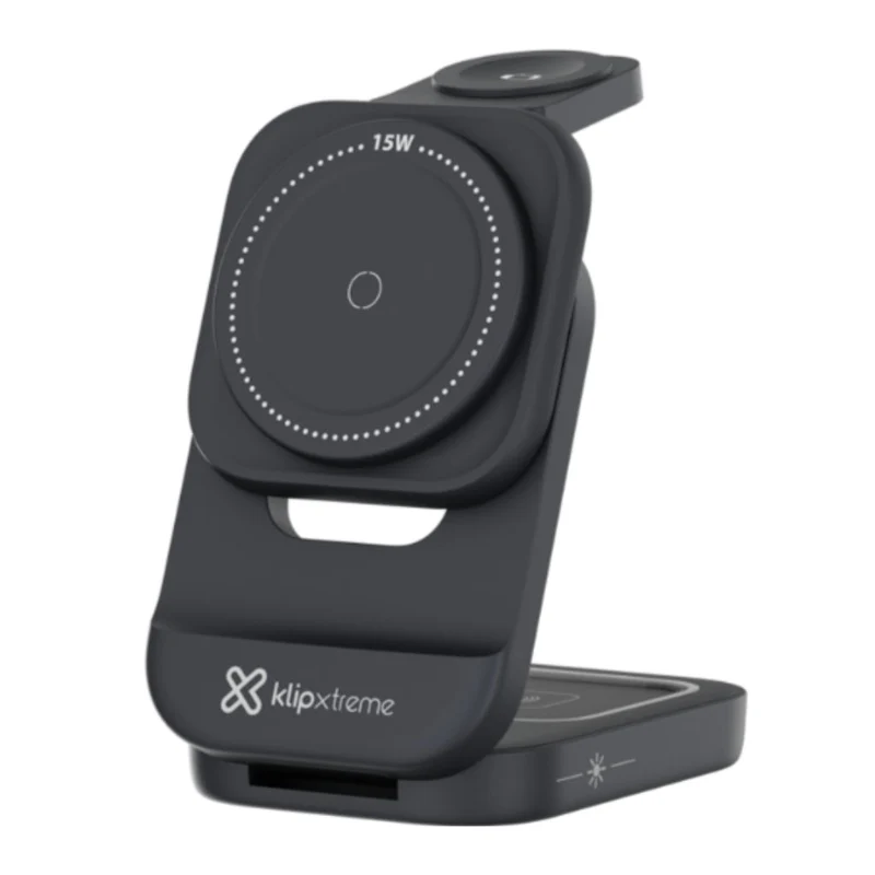 Klip Xtreme Cargador Inalámbrico 3 en 1, KDC-150