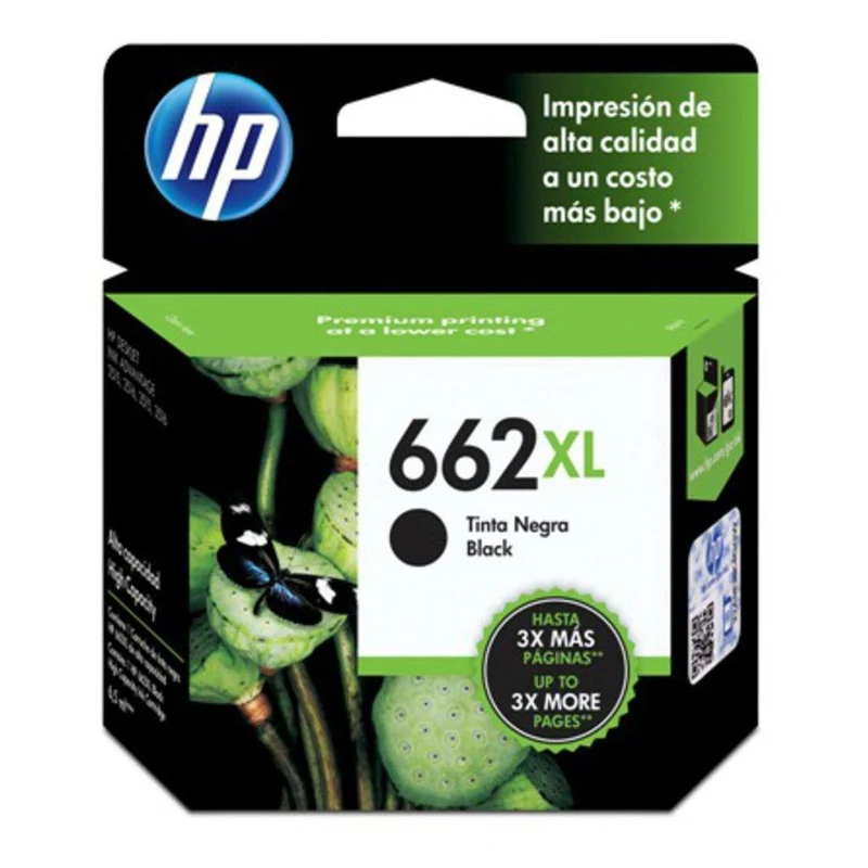 HP Cartucho de Tinta Original Negra 662XL (CZ105AL)