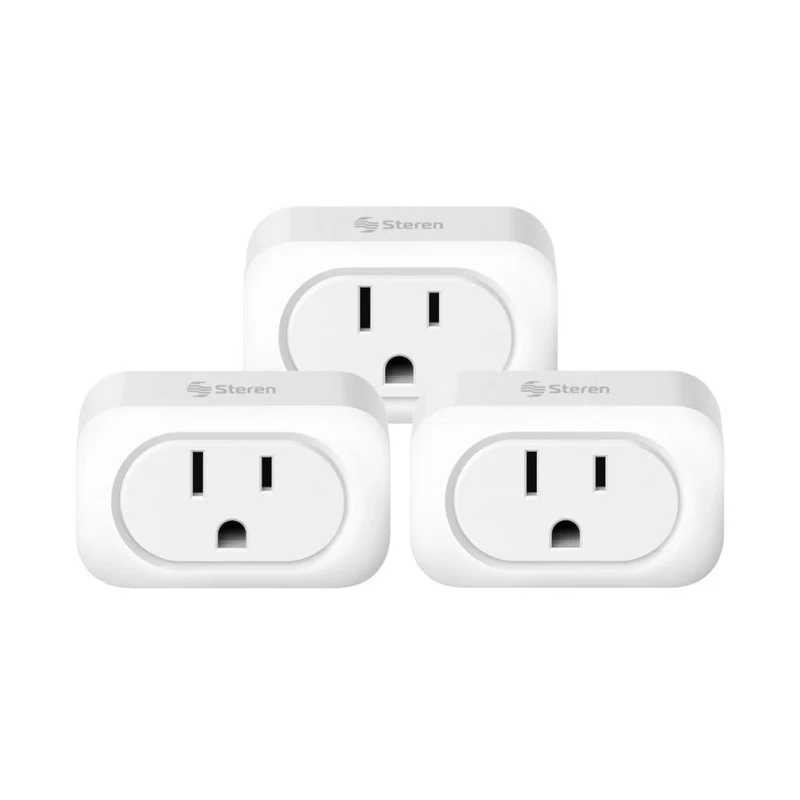 Steren Set de Enchufes Wifi, 3 Piezas (SHOME-100/3)