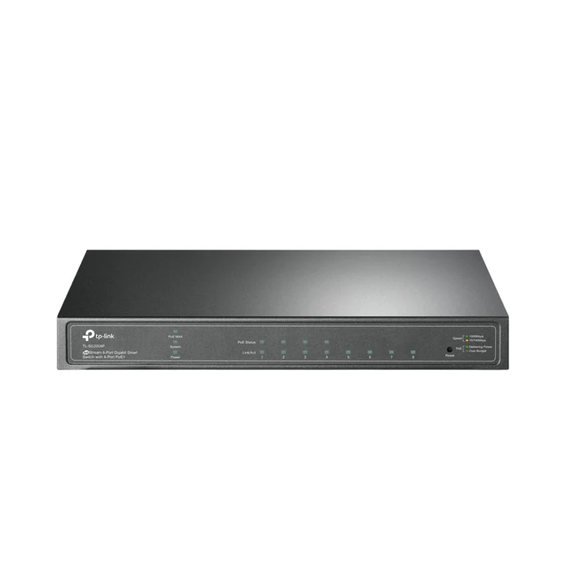TP-Link Switch Gigabit JetStream de 8 Puertos con 4 Puertos PoE+, TL-SG2008P