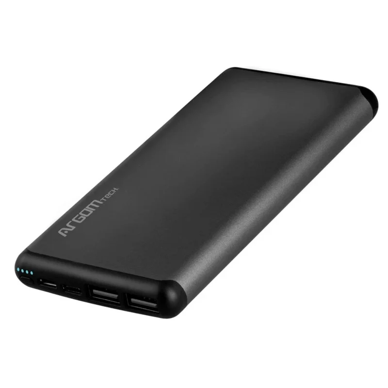 Argom Power Bank Batería Externa Alámbrica 12,000mAh, ARG-PB-1150