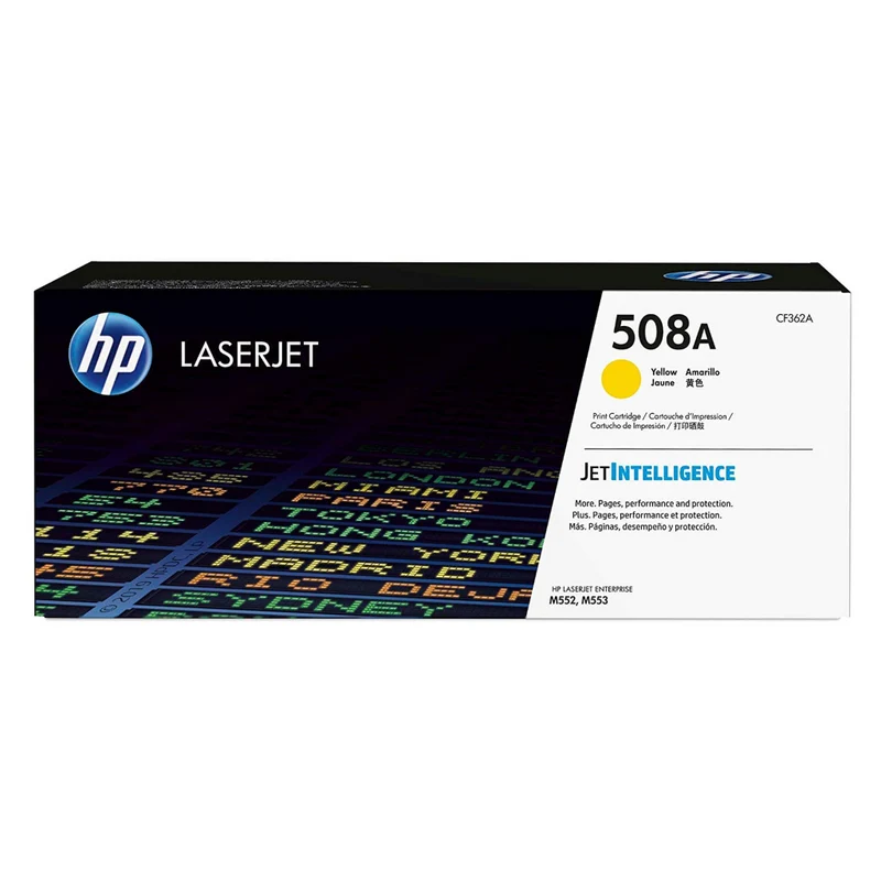 HP Tóner Amarillo 508A (CF362A) 5,000 Páginas