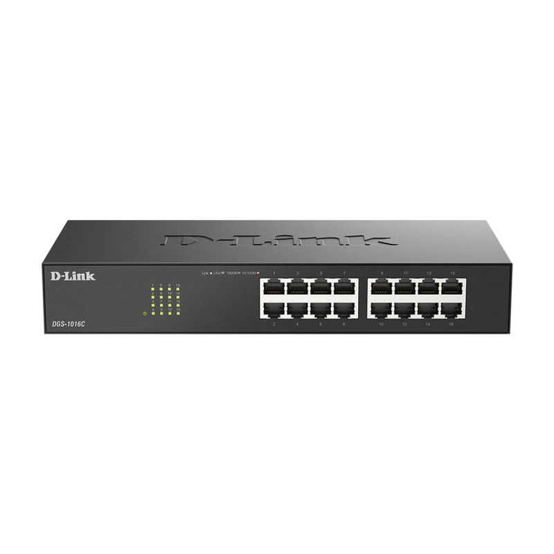 D-Link Switch No Administrable 16 Puertos Gigabit, DGS-1016C