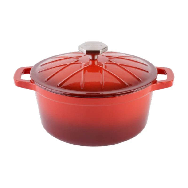 Picca Olla de Hierro Fundido con Tapa, 20 cm