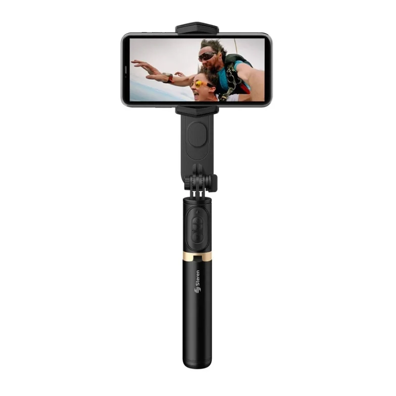 Steren Estabilizador con Selfie Stick Bluetooth 2 en 1, GMB-1000